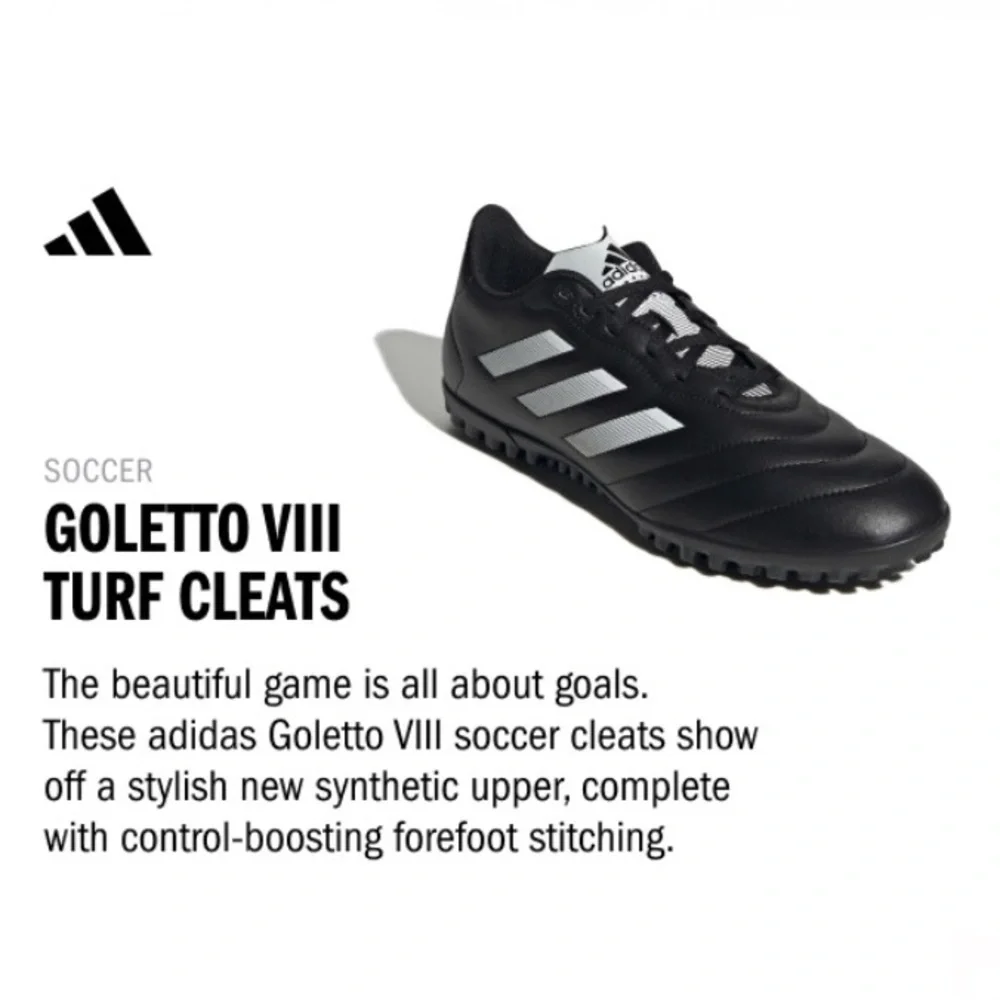Adidas Soccer Goletto VIII Turf Cleats- Unisex